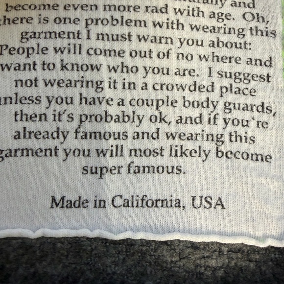 Aviator Nation Bold Sweatshirt with Raw Edge cut neckline. - Picture 3 of 4